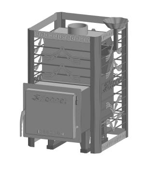 Печь банная Kennet Форт 12 сетка