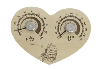Термогигрометр Станция банная Сердце СБО-3ГТ с/п