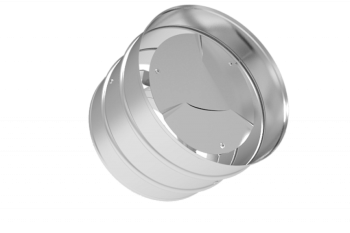 Зонт с дефлектором, ф  80, AISI 439/0,5мм, h=210мм