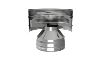 Оголовок с дефлектором, ф 120х220, AISI 439/439, 0,5мм/0,5мм, (К), h=280мм